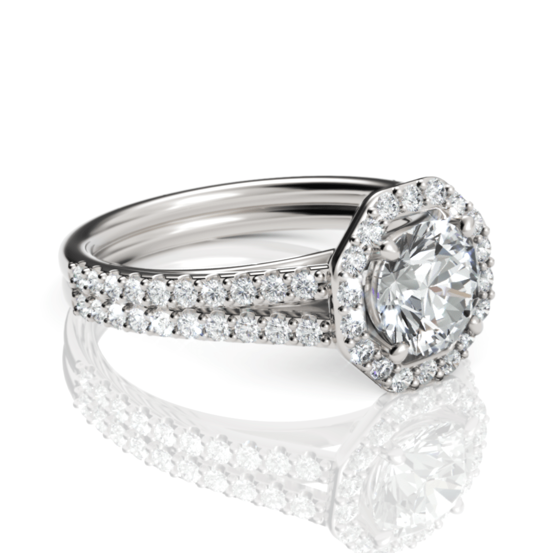 Oval Majesty, White Gold 18k / Oval Diamond